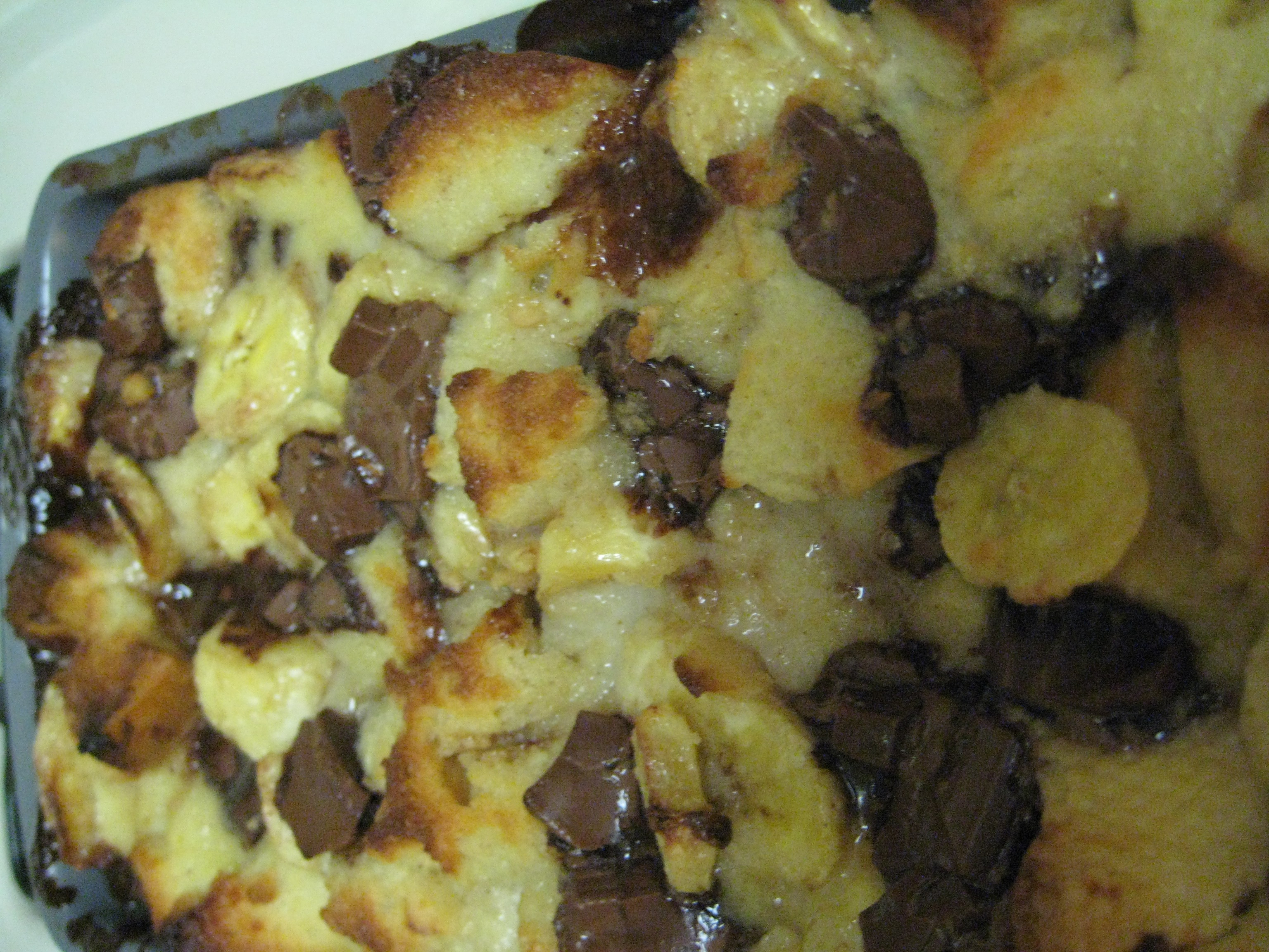 Chocolate Banana Bread Pudding | Sugar, Sprinkles, and Love